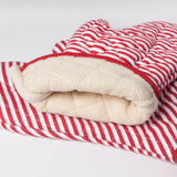 Superior Red Narrow Stripe Oven Mitt