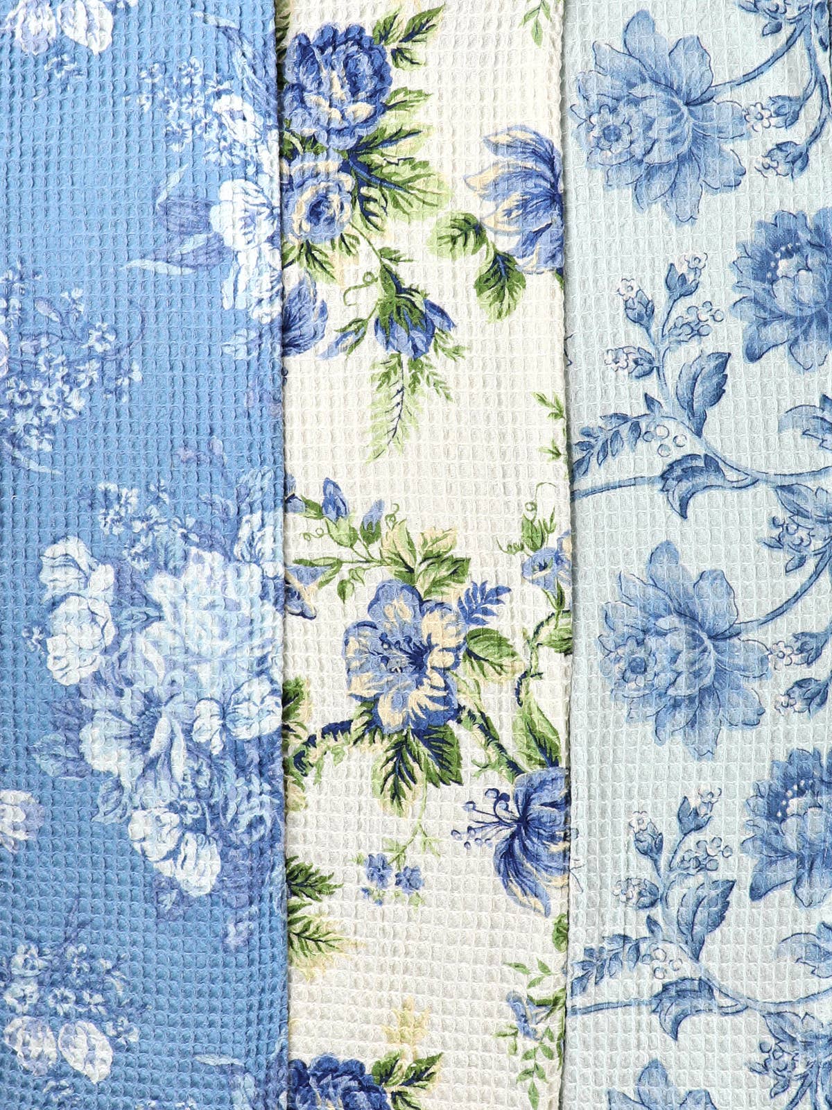 Washed Blue Patchwork Tiny Towel Bundle