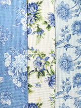 Washed Blue Patchwork Tiny Towel Bundle