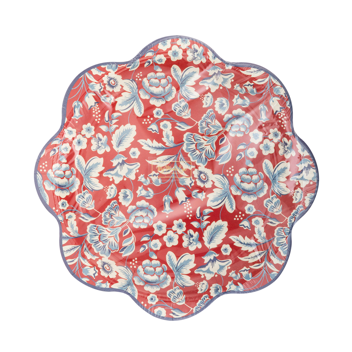 HAM1042 - Hamptons Floral Wave Paper Plate