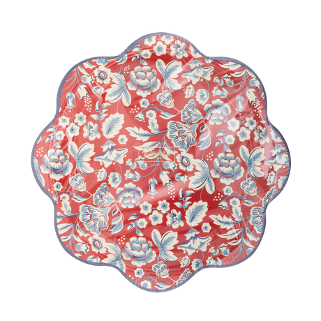 HAM1042 - Hamptons Floral Wave Paper Plate