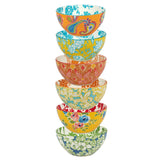 Damask Floral All Purpose Bowl 4.75" x 2.25" (6) asst.