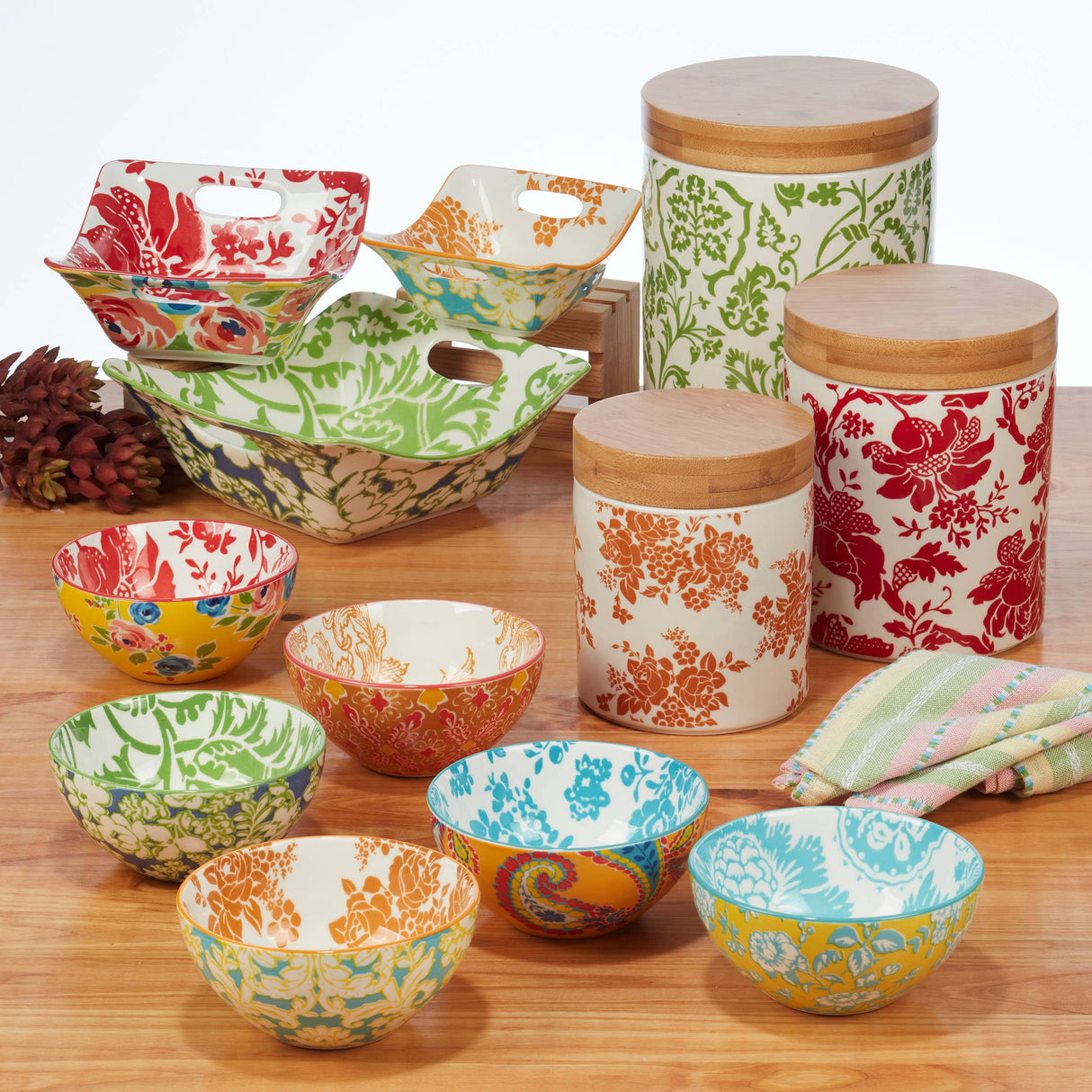 Damask Floral All Purpose Bowl 4.75" x 2.25" (6) asst.