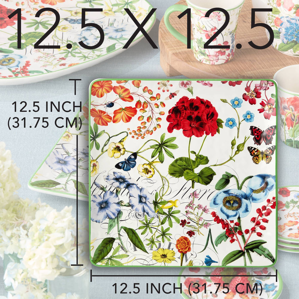 Greenhouse Square Platter 12.5in