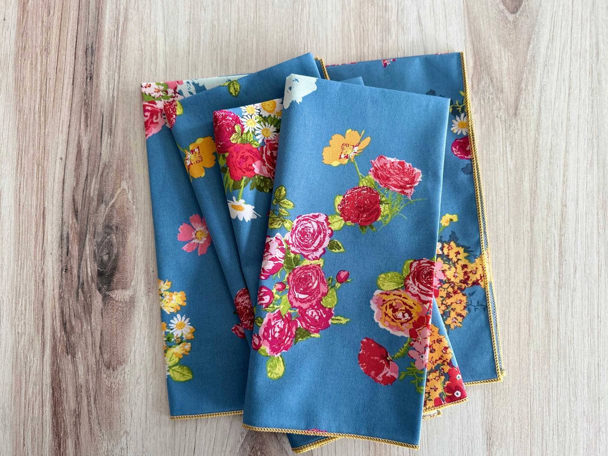 Happy Day Bouquet Cloth Napkins, set of four