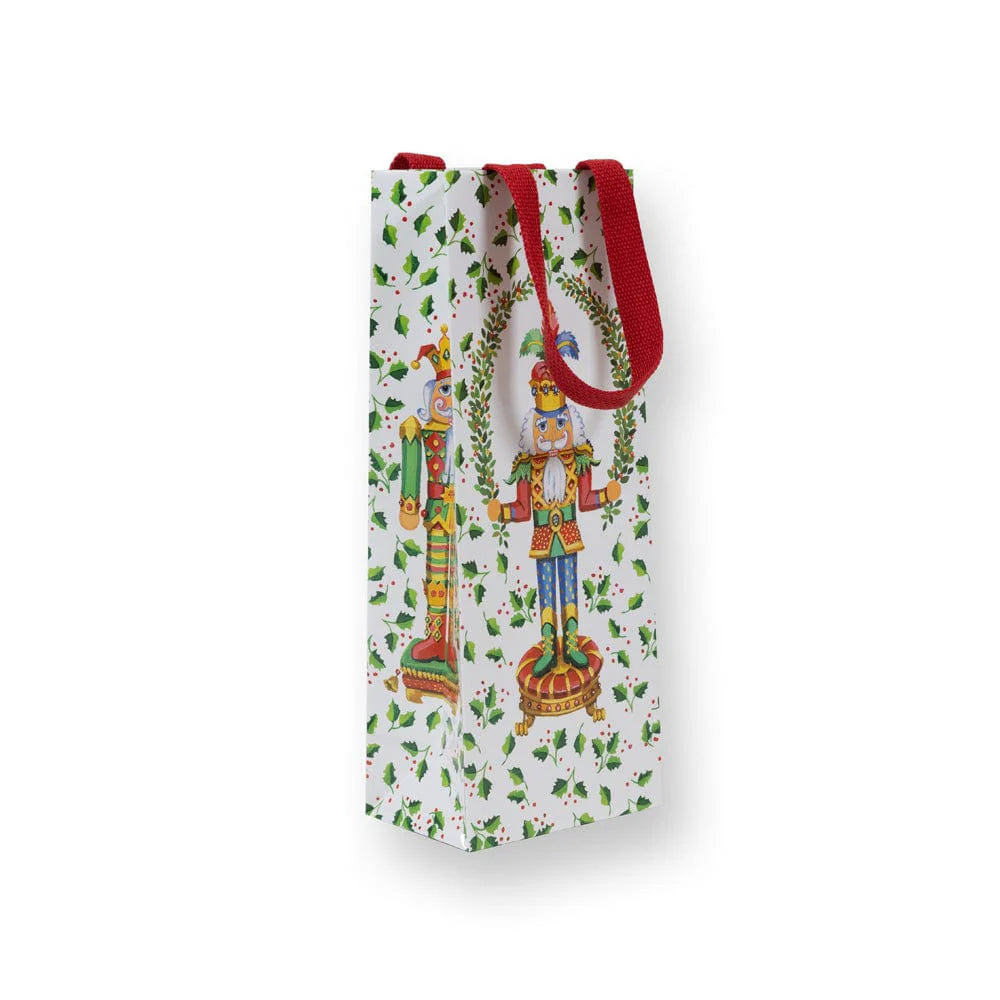 Nutcracker Christmas White Wine & Bottle Gift Bag